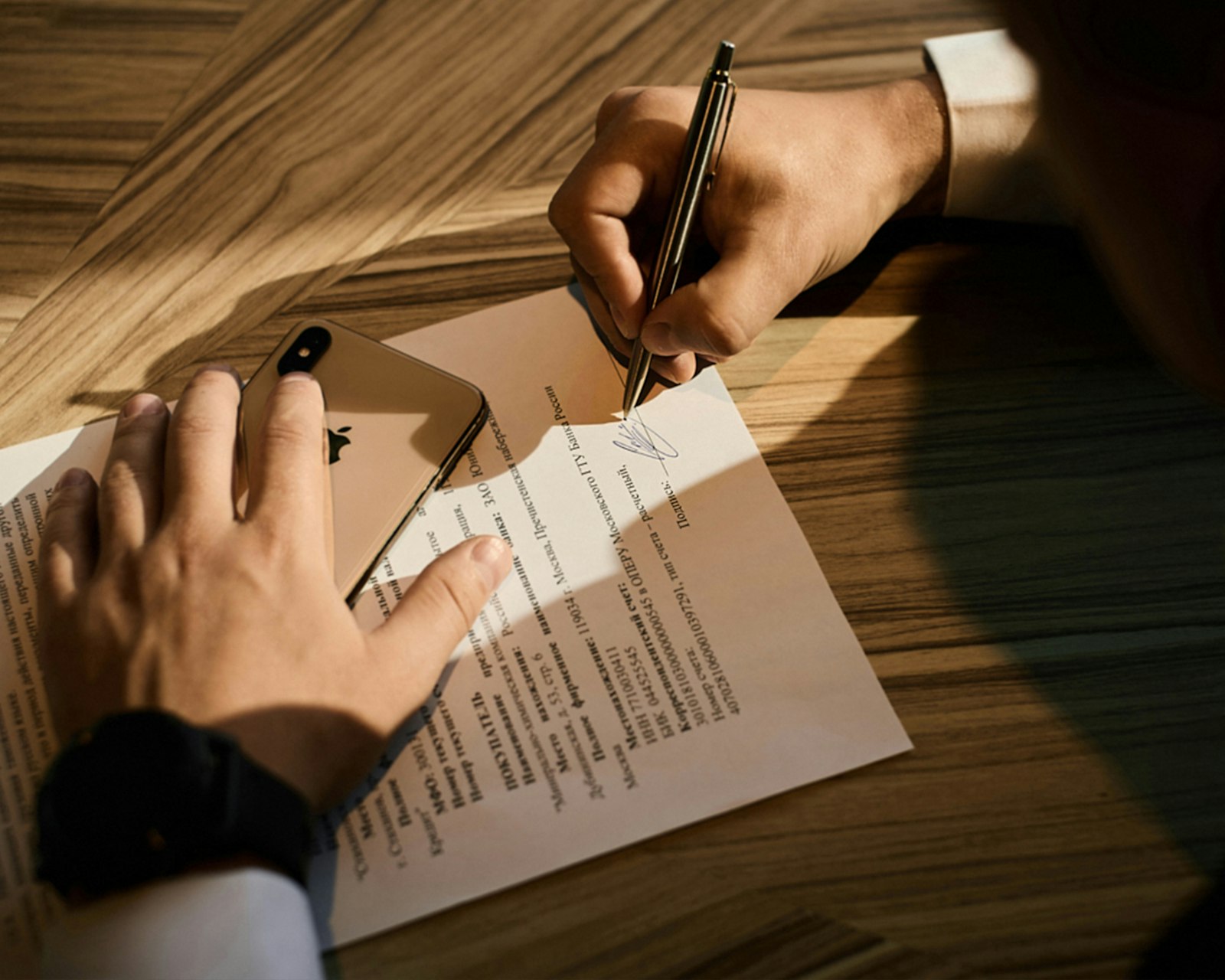Special conditions in property contracts Pen signing a property contract document